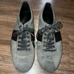 Gucci Gray and Black Men's Sneakers (Read Description)